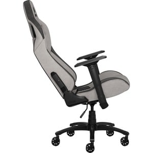 Corsair T3 RUSH Gaming Chair - Gray/Charcoal - For Gaming - Fabric, Nylon, Metal, Polyurethane Foam, Memory Foam - Charcoa