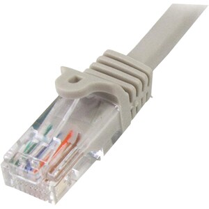 StarTech.com 5m Cat5e Patch Cable with Snagless RJ45 Connectors - Grey - 5 m Patch Cord - Cable for Network Device, Hub, S