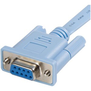 StarTech.com Cisco console router cable - RJ45 (m) - DB9 (f) - 6 ft - Cable for Network Device, Notebook, Router - First E