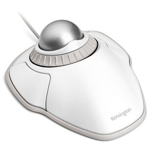 Kensington Orbit Trackball with Scroll Ring - White - Optical - Cable - White - USB - Scroll Ring - 2 Button(s) - Symmetrical