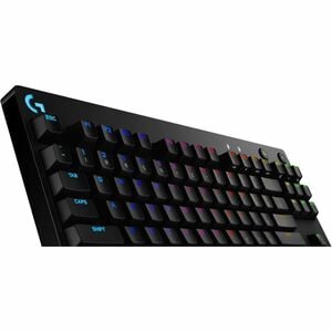 Logitech G PRO Gaming Keyboard - Cable Connectivity - Micro USB Interface - RGB LED - English (US) - Black - Mechanical Ke