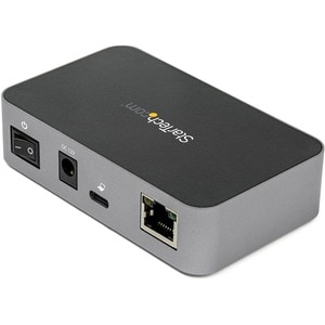 StarTech.com 3 Port USB C 3.2 Gen 2 Hub with Ethernet Adapter - 10Gbps USB Type C to 2x USB-A 1x USB-C - Powered Hub w/ Fa