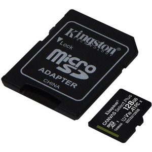 microSDXC Kingston Canvas Select Plus - 128 GB - Class 10/UHS-I (U1) - 1 Paquete(s) - 100 MB/s Leer