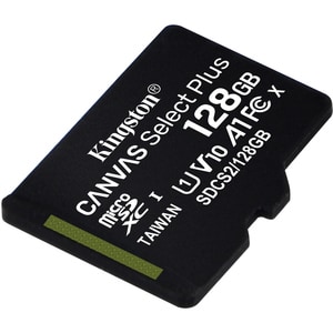 microSDXC Kingston Canvas Select Plus SDCS2 - 128 GB - Class 10/UHS-I (U1) - 1 - 100 MB/s Lettura