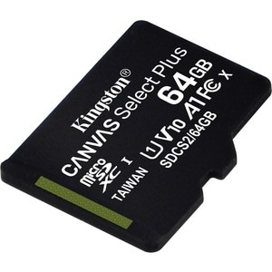 Kingston Canvas Select Plus 64 GB Class 10/UHS-I (U1) microSDXC - 1 - 100 MB/s Lesegeschwindigkeit