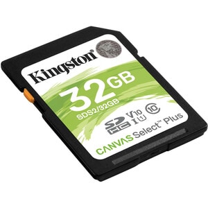 Kingston Canvas Select Plus 32 GB Class 10/UHS-I (U1) SDHC - 1 Pack - 100 MB/s Read