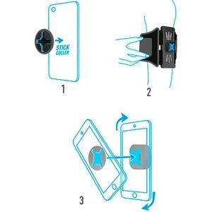 MOBILIS U.FIX Tasche (Armband) Smartphone, Key - Schwarz - Acrylnitril-Butadien-Styrol (ABS), Neopren, PVC, Polyester Körp
