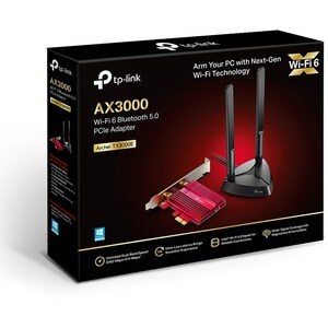 Adaptateur Combo Wifi/Bluetooth TP-Link TX3000E - IEEE 802.11ax - Bluetooth 5.0 - Bi bande pour Ordinateur de bureau, Cont