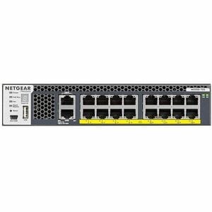 Netgear M4300 XSM4316PB 16 Ports Manageable Ethernet Switch - 3 Layer Supported - 500 W PoE Budget - Twisted Pair - PoE Po
