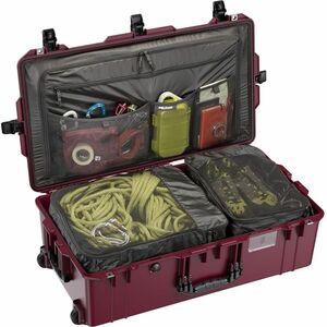 Pelican Air Travel/Luggage Case Travel - Oxblood - Water Proof, Crush Proof, Dust Proof - Polymer Body - Handle - 32.6" He