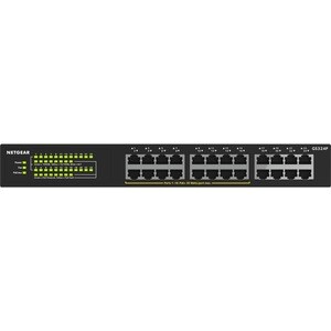 Netgear 300 GS324P 24 Ports Ethernet Switch - 2 Layer Supported - Twisted Pair - Rack-mountable, Desktop
