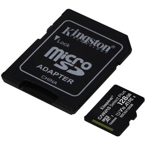 128GB MICROSDXC CANVAS SELECT 100R A1 C10 CARD + SD ADAPTER