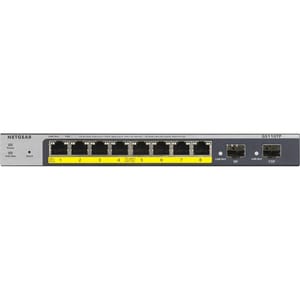 Conmutador Ethernet Netgear ProSafe  GS110TPv3 8 Puertos Gestionable - 3 Capa compatible - Modular - 2 Ranuras SFP - Par t