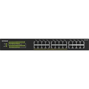 Netgear 300 GS324P 24 Ports Ethernet Switch - 2 Layer Supported - Twisted Pair - Rack-mountable, Desktop