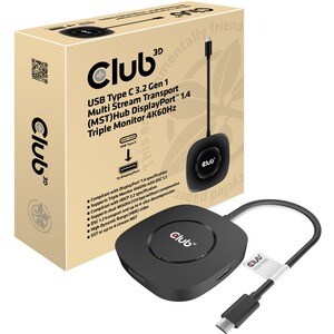 Club 3D CSV-1550 Signal Splitter - 3840 × 2160 - DisplayPort - USB