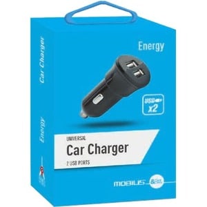 MOBILIS Auto Adapter - For Tablet PC, Smartphone, USB Device - 12 V DC, 24 V DC Input - 5 V DC Output - 2.10 A