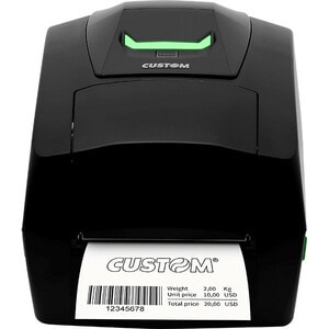 Custom D4 102 Desktop Thermodirekt-/Thermotransferdrucker - Monochrom - Etiketten-/Quittungsdruck - USB - 3,81 m Print Len