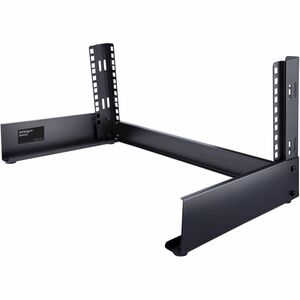 4HE 19 Zoll Tisch Rack mit offenem Rahmen, 2 Pfosten, freistehendes Netzwerk Rack, 30kg Tragkraft mit Käfig Muttern/Schrau