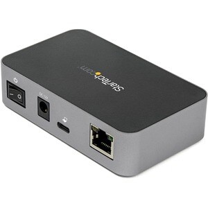 StarTech.com USB/Ethernet-Hub - USB 3.1 Typ C - Extern - Schwarz, Grau - UASP-Support - 3 Total USB Port(s) - 3 USB 3.1 Po