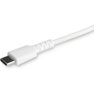 StarTech.com 3 foot/1m Durable White USB-C to Lightning Cable, Rugged Heavy Duty Charging/Sync Cable for Apple iPhone/iPad