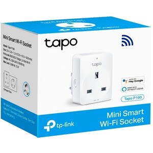 TP-Link Tapo P100 Smart Plug - 220 V AC / 13 A - Alexa Supported