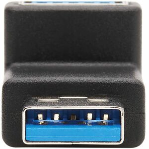 Eaton Tripp Lite Series USB 3.0 SuperSpeed Adapter - USB-A to USB-A, M/F, Up Angle, Black - 1 x Type A USB 3.0 USB Male - 