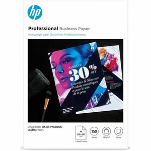 HP Professional Tintenstrahl, Laser, Seitenbreit Kopier- und Mehrzweckpapier - DIN DIN A4 - 210 mm x 297 mm - 180 g/m² Gra