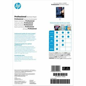 HP Professional Laser Kopier- und Mehrzweckpapier - Weiß - DIN DIN A4 - 210 mm x 297 mm - 200 g/m² Grammage - Glänzend - 1