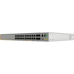 Allied Telesis x530 x530-28GPXm 24 Ports Manageable Layer 3 Switch - 3 Layer Supported - Modular - Optical Fiber, Twisted 