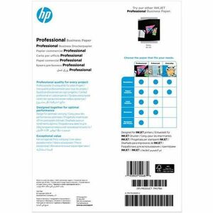 HP Professional Inkjet, PageWide Copy & Multipurpose Paper - Bright White - A4 - 210 mm x 297 mm - 180 g/m² Grammage - Mat