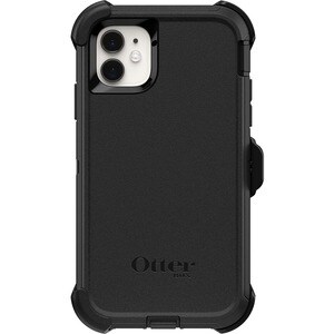 OtterBox Defender Carrying Case (Holster) Apple iPhone 11 Smartphone - Black - Dirt Resistant Port, Dust Resistant Port, A