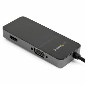 StarTech.com Adattatore USB 3.0 a HDMI e VGA - Convertitore adattatore multiporta 4K/1080p USB A per doppio monitor - Sche