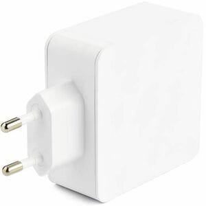 60 Watt PD USB-C wall charger with cable is travel ready with a compact size - USB Type C portable fast charge adapter is 