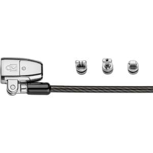 Kensington ClickSafe Cable Lock For Notebook - 1.80 m - Patented T-bar/Key Lock - Carbon Steel - For Notebook