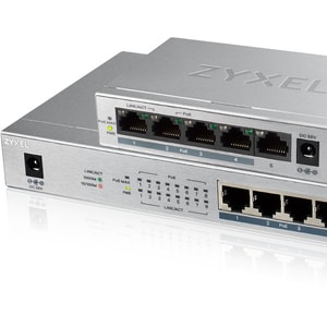 Conmutador Ethernet ZYXEL  GS1008HP 8 Puertos Gestionable - 2 Capa compatible - Par trenzado - De Escritorio