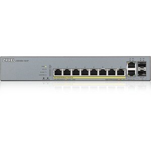 Commutateur Ethernet ZYXEL GS1350 GS1350-12HP 8 Ports Gérable - Gigabit Ethernet - 10/100/1000Base-T, 1000Base-X - 2 Couch