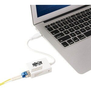 Eaton Tripp Lite Series USB 3.0 Singlemode Fiber Optic Transceiver Ethernet Adapter, 10/100/1000 Mbps, 1310nm, 5km, LC - U