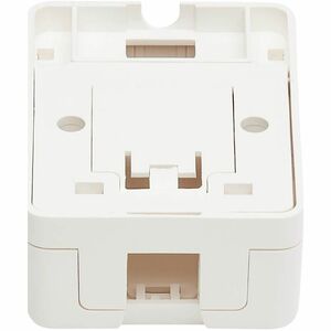Tripp Lite series Surface-Mount Box for Keystone Jack - 1 Port, White - 1 x Total Number of Socket(s) - Surface Mount - Wh
