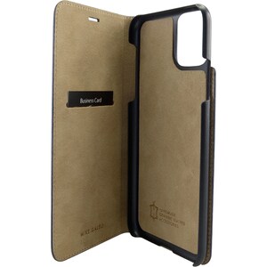 GALELI Book Case MARC Tasche (Buchfalz) Apple iPhone 11 Pro Smartphone - Schwarz - Echtes Leder