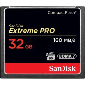 SanDisk Extreme PRO 32 GB CompactFlash - 160 MB/s Read - 150 MB/s Write