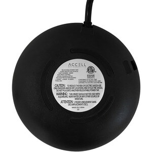 Accell Power Air - Surge Protector and USB Charging Station - Black, 6 ft (1.8 m) - 6 x AC Power, 2 x USB - 1800 VA - 1080