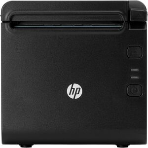 HP Desktop Direct Thermal Printer - Monochrome - Receipt Print - USB - Serial - With Cutter - Black - 9.84 in/s (250 mm/s)