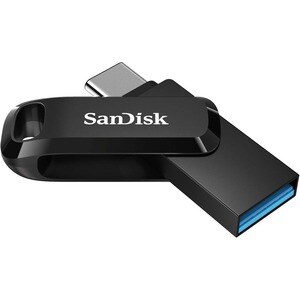 Lecteur flash SanDisk Ultra Dual Drive Go - 64 Go - USB 3.1 Type C, USB Type A - Noir - 150 Mo/s Read Speed