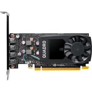 Scheda video PNY NVIDIA Quadro P1000 - 4 GB GDDR5 - Low-profile - 128 bit Ampiezza bus - PCI Express 3.0 x16 - DisplayPort