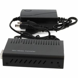 AddOn Transceiver/Media Converter - TAA Compliant - 1 Port(s) - 1 x Network (RJ-45) - Twisted Pair, Optical Fiber - Single