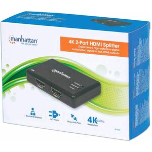 Manhattan Splitter HDMI de 2 puertos - Manhattan 4K 2-Port Splitter HDMI