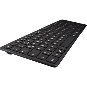 V7 KW550DEBT Keyboard - Wireless Connectivity - USB Interface - German - Black - Scissors Keyswitch - Bluetooth/RF - 2.40 