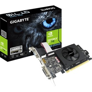 Aorus NVIDIA GeForce GT 710 Graphic Card - 2 GB GDDR5 - Low-profile - 954 MHz Core - 64 bit Bus Width - PCI Express 2.0 x8