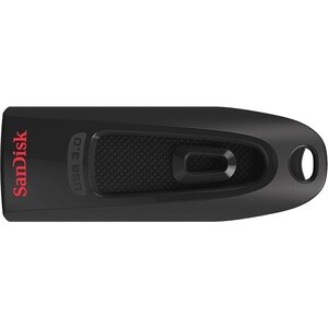 SanDisk Ultra 32 GB USB 3.0 Type A Flash Drive - Red - 128-bit AES - 100 MB/s Read Speed
