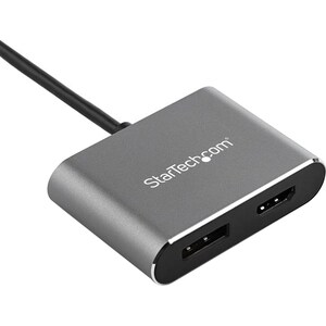 StarTech.com Video Adapter - 1 Each - 1 x Type C USB Male - 1 x HDMI 2.0 Digital Audio/Video Female, 1 x DisplayPort 1.2 D